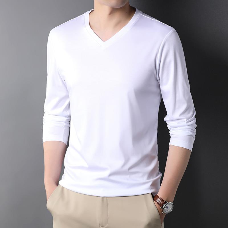 Undershirt Crew Neck - Elegante 2023 scollo a v manica